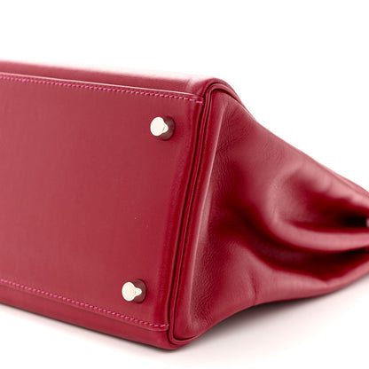 Hermes Tadelakt So Flash Kelly Retourne 35 Rubis Rose Tyrien 10 of 12