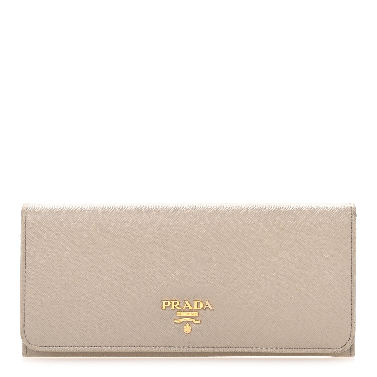 Saffiano Metal Continental Flap Wallet Pomice
