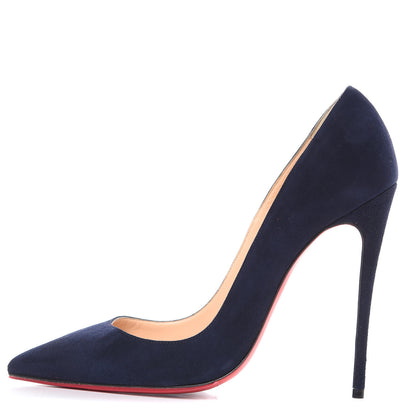 Christian Louboutin Veau Velours So Kate 120 Pumps 37.5 Navy 1 of 8