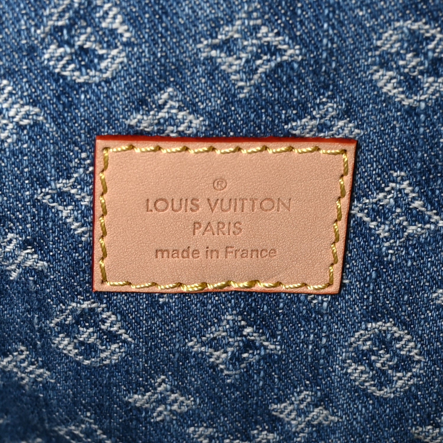Louis Vuitton Denim Monogram New LV Remix Keepall Bandouliere 45 Blue 5 of 8