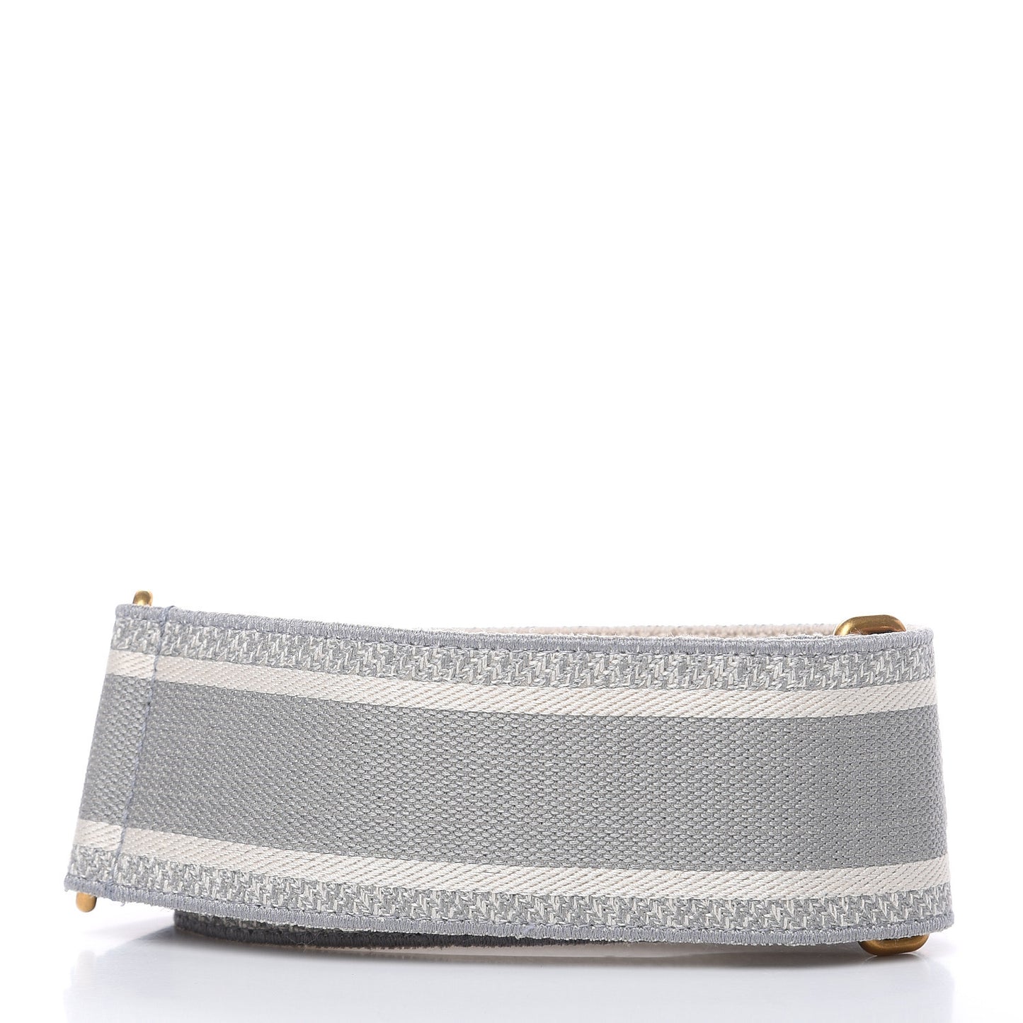 Canvas Embroidered Shoulder Strap Grey