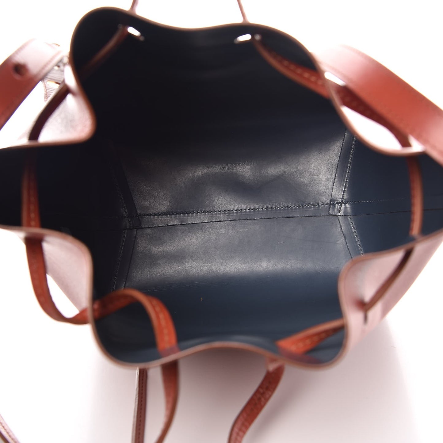 Calfskin Mini Bucket Bag Saddle