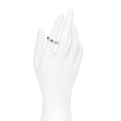 Cartier 18K White Gold 3.5mm LOVE Wedding Band Ring 54 6.75 2 of 4