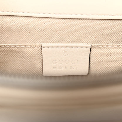 Gucci Calfskin Bamboo Web Medium Dionysus Top Handle Bag White Blue Hibiscus Red 6 of 11
