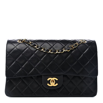 Chanel Lambskin Quilted Medium Double Flap Black 1 of 4