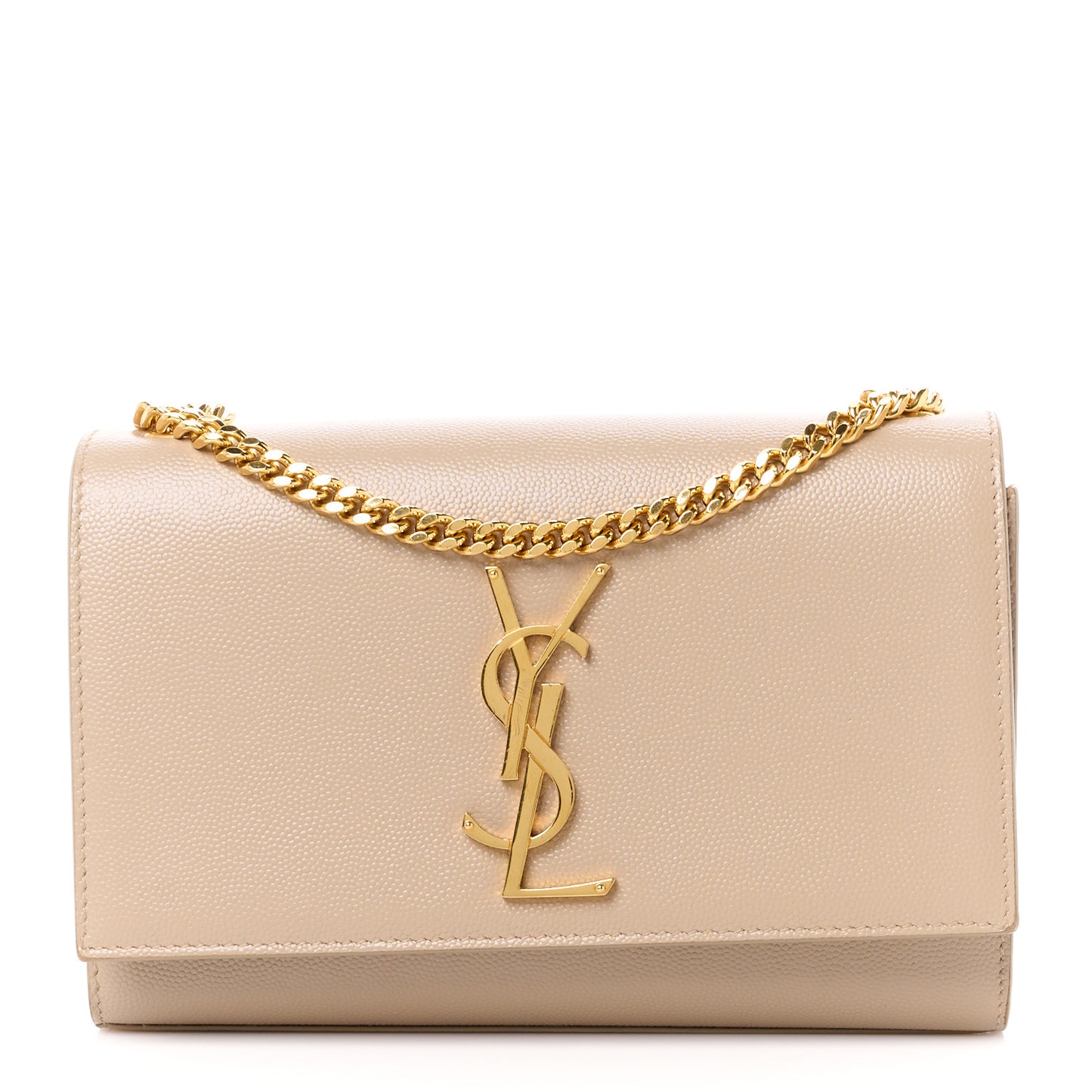 Grain De Poudre Small Monogram Kate Satchel Dark Beige