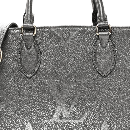 Louis Vuitton Metallic Empreinte Monogram Giant Onthego PM Gun Metal 7 of 9