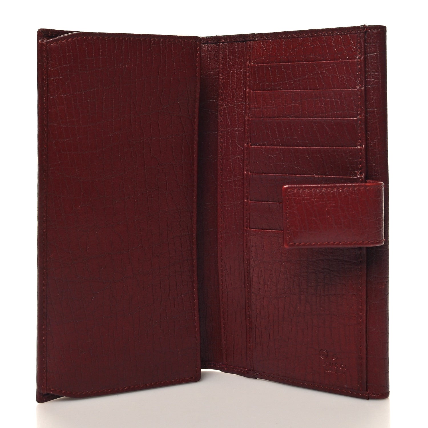 Gucci Calfskin Studded Soho Continental Wallet Red 5 of 12