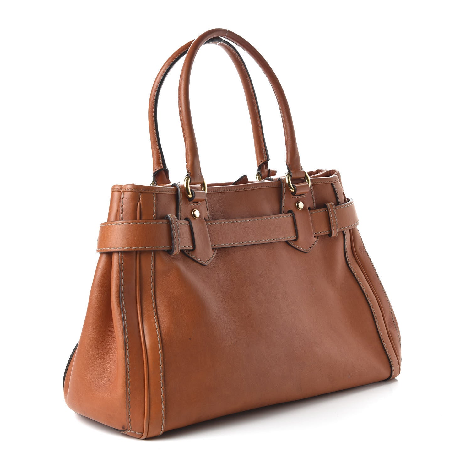 Gucci Calfskin Medium GG Running Tote Orange 3 of 11