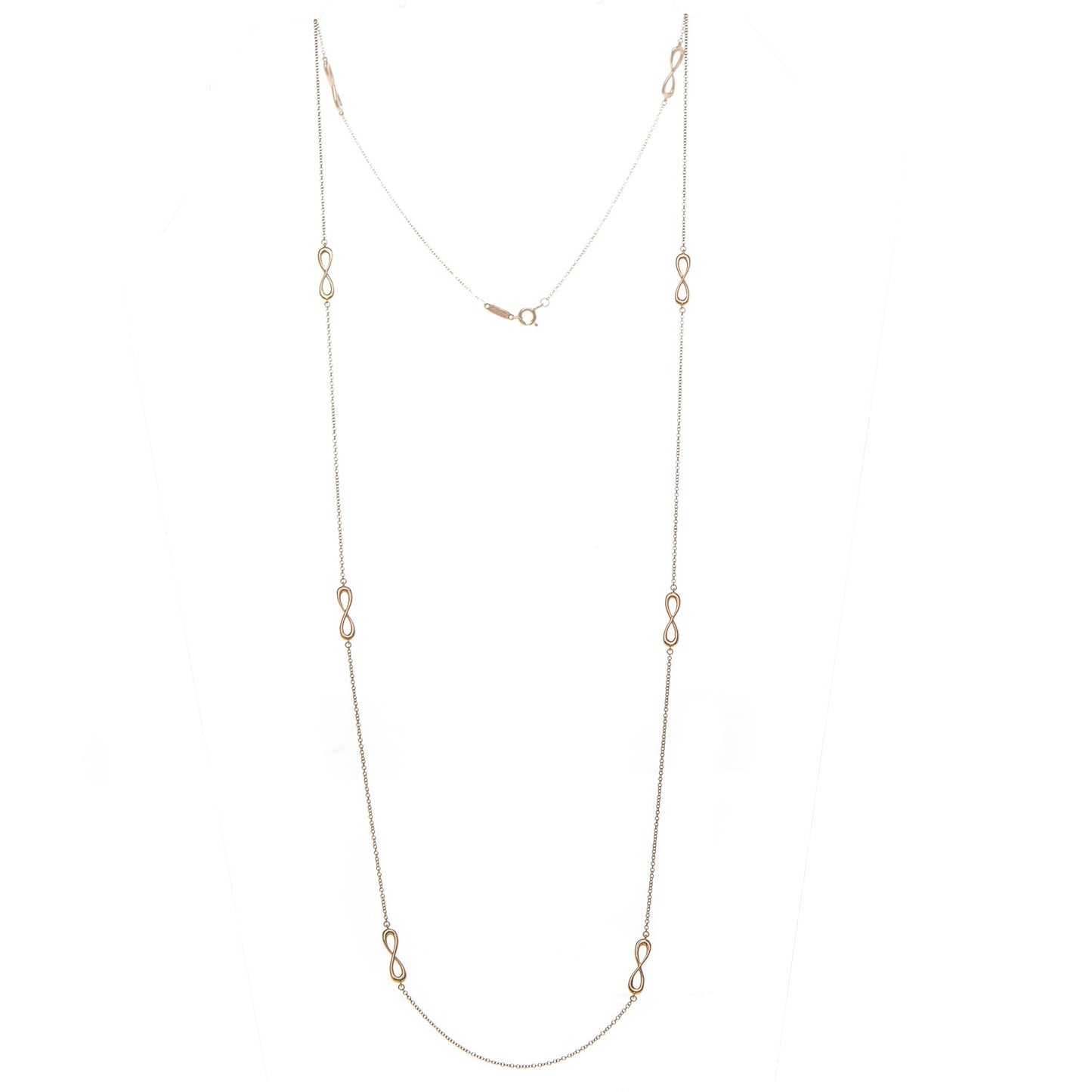 18K Rose Gold Infinity Endless Necklace