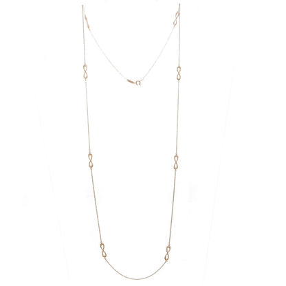 Tiffany 18K Rose Gold Infinity Endless Necklace 3 of 7