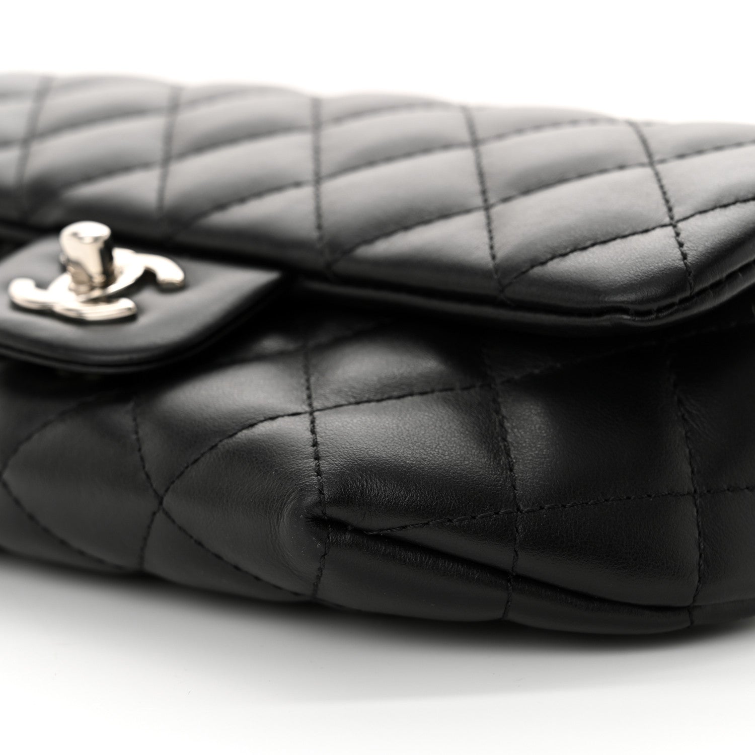 Chanel Calfskin Quilted CC Uniform Flap Belt Bag Black 11 of 11