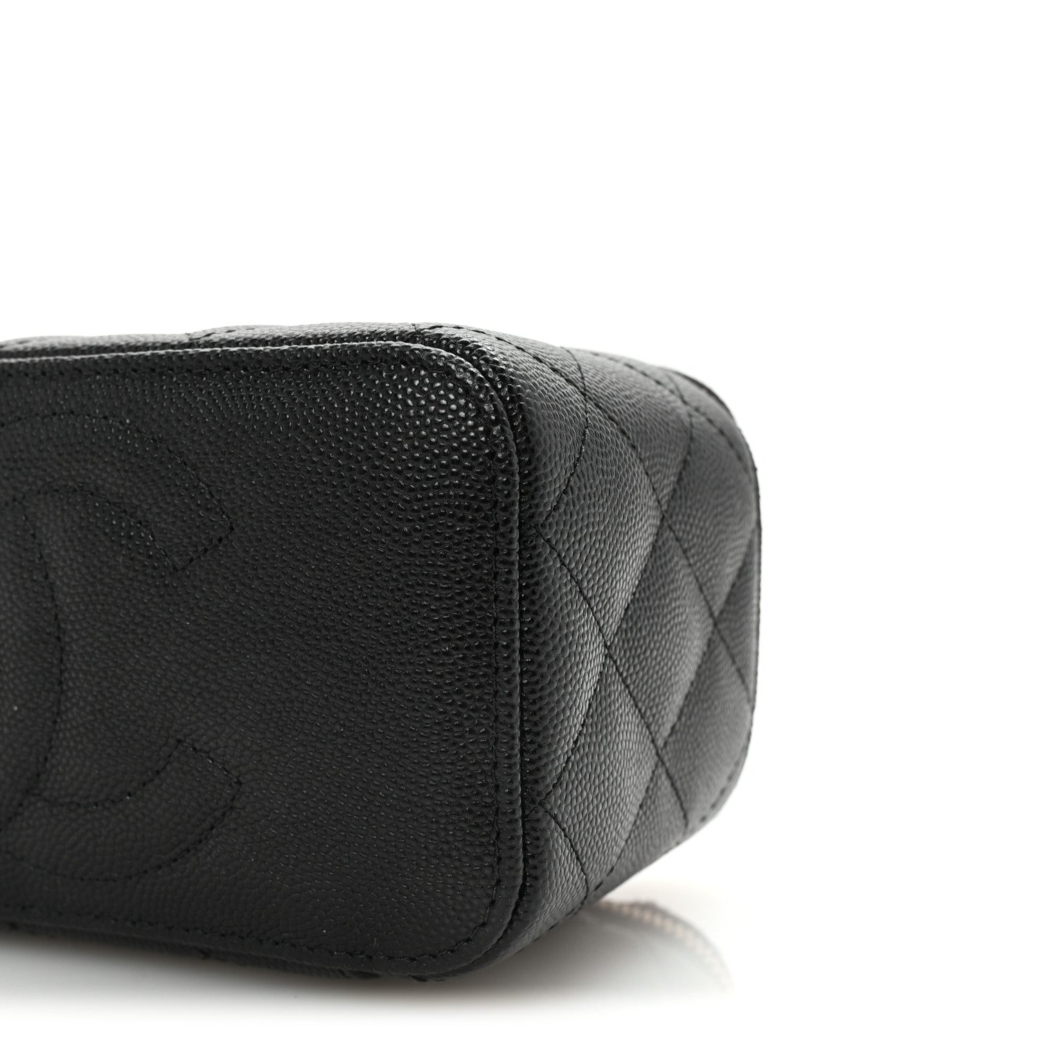 Chanel Caviar Quilted Small Vanity Case With Chain Black 10 of 10