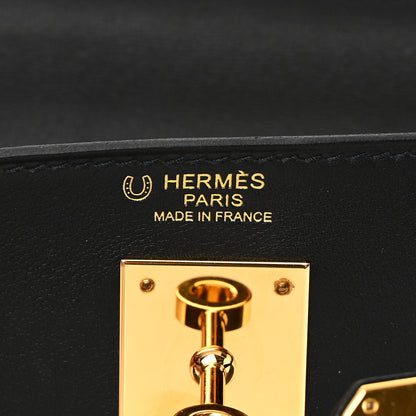 Hermes Swift Horseshoe Kelly Retourne 32 Black Gris Mouette 6 of 16