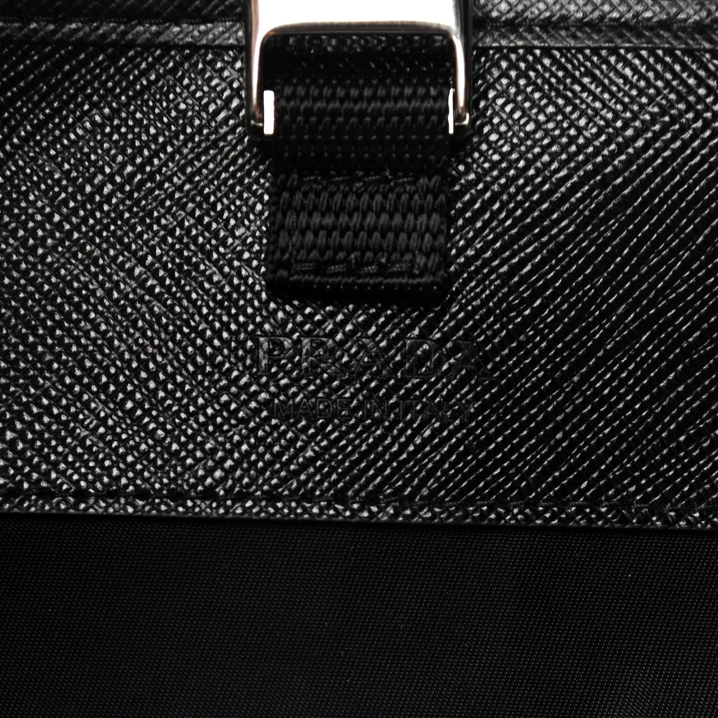 Re-Nylon Saffiano Smartphone Case Crossbody Black