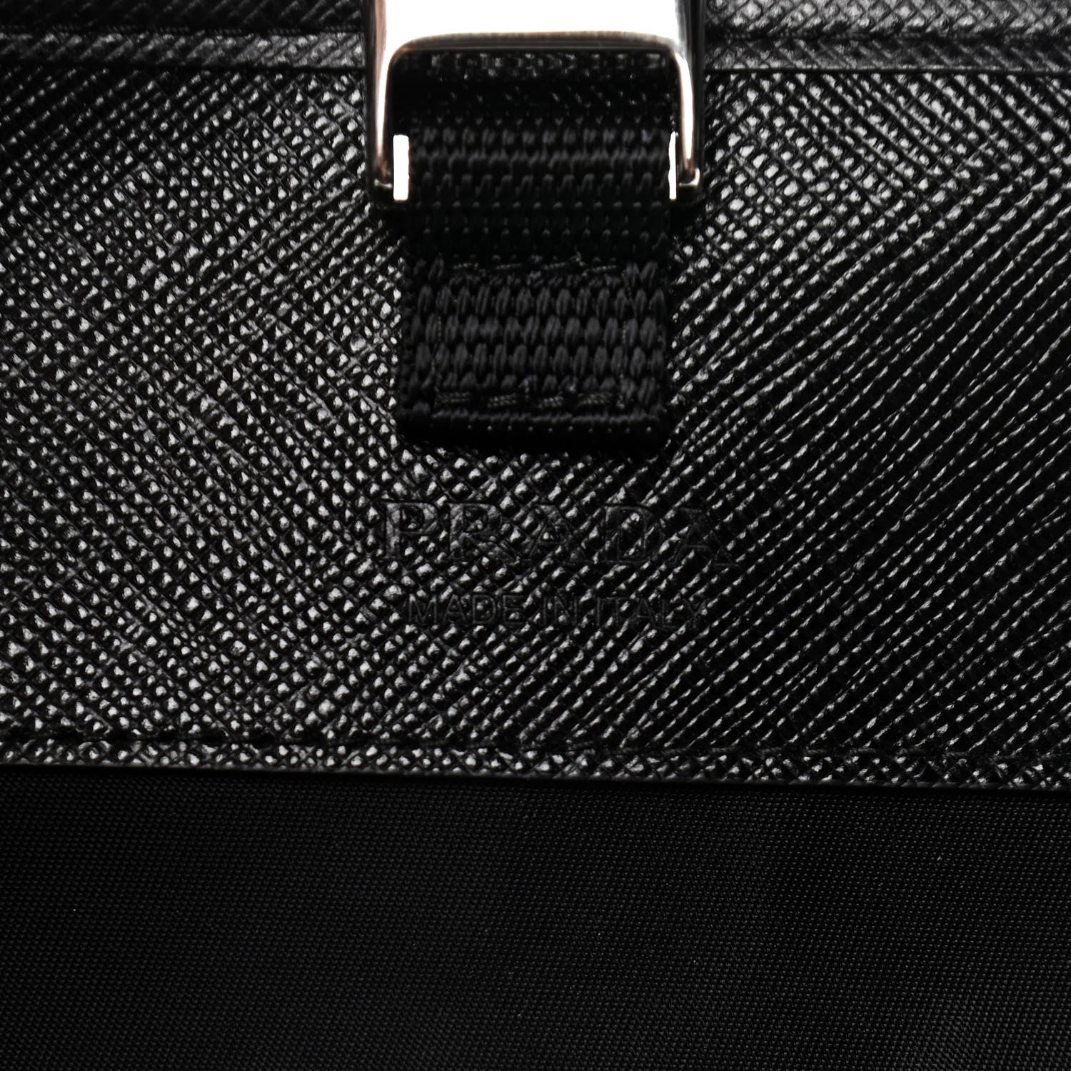 Prada Re-Nylon Saffiano Smartphone Case Crossbody Black 9 of 12