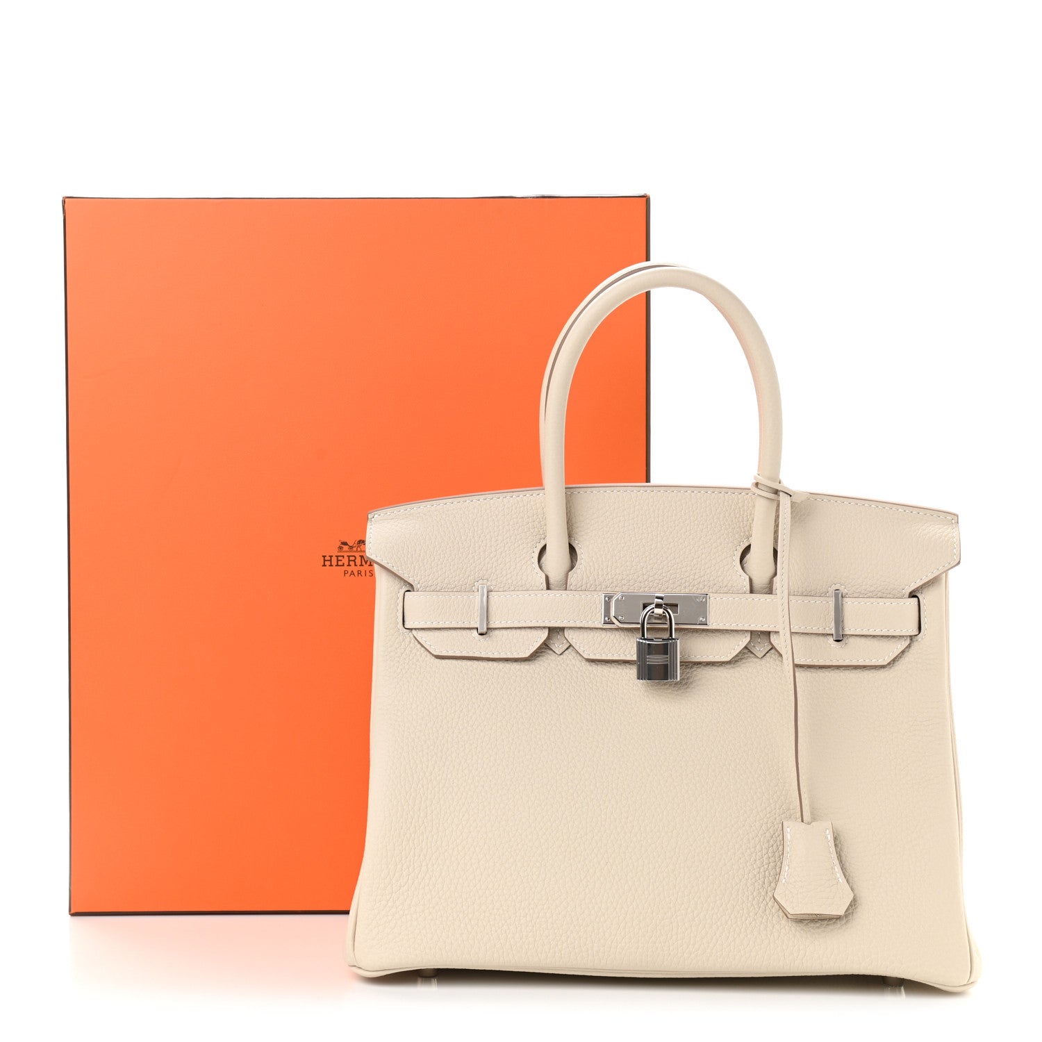 Hermes Togo Birkin 30 Craie 13 of 13