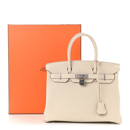 Hermes Togo Birkin 30 Craie 13 of 13