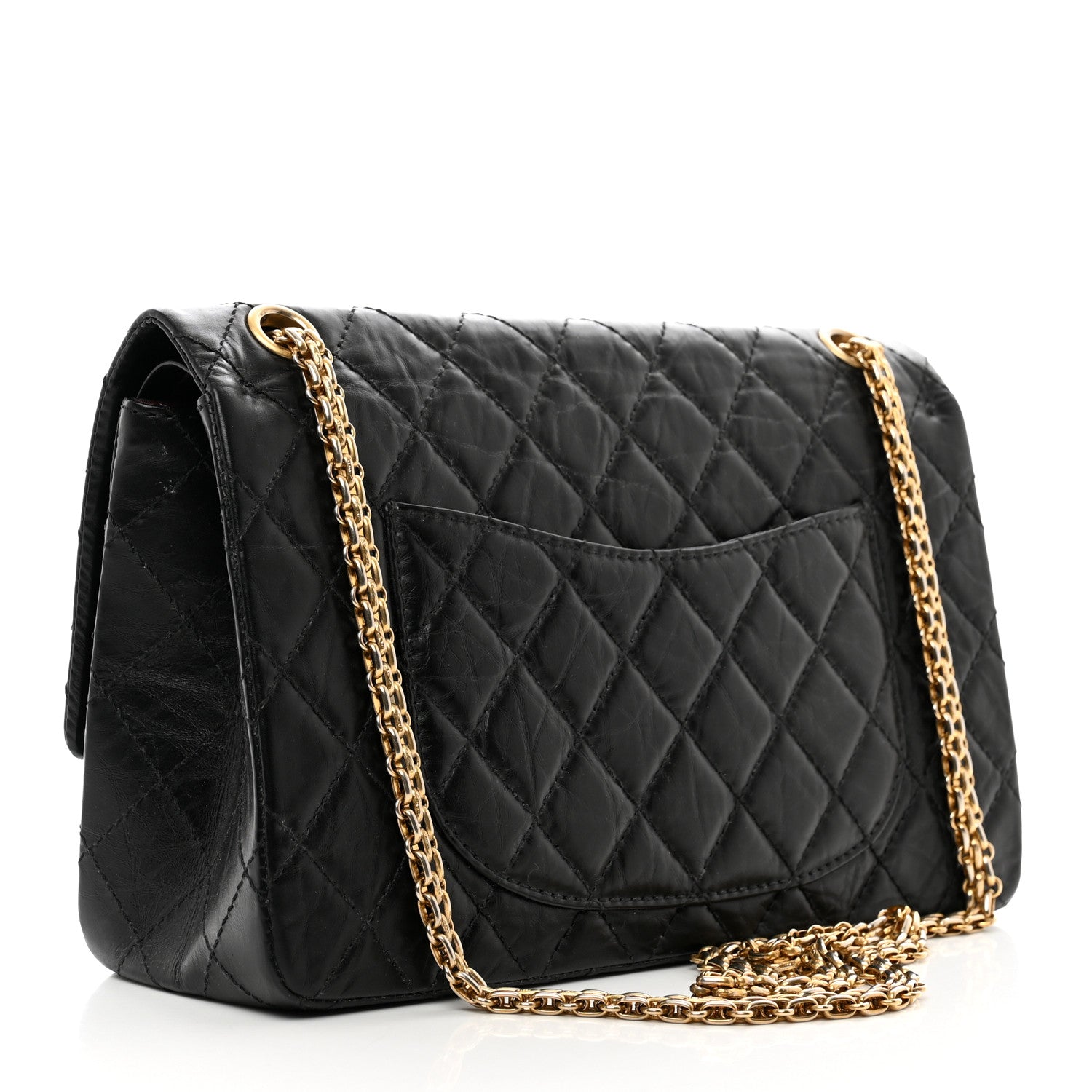 Chanel Aged Calfskin Quilted 2.55 Reissue 226 Flap Black 3 of 12