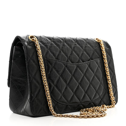 Chanel Aged Calfskin Quilted 2.55 Reissue 226 Flap Black 3 of 12