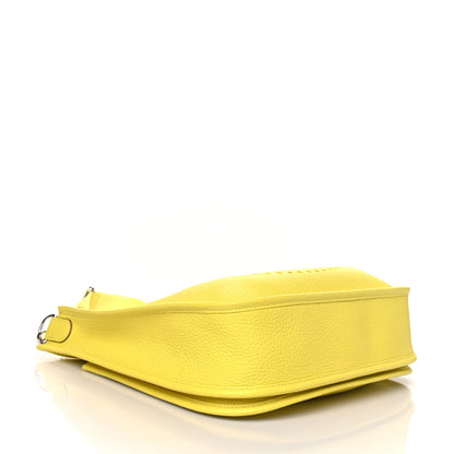 Hermes Taurillon Clemence Evelyne III PM Lime 4 of 12