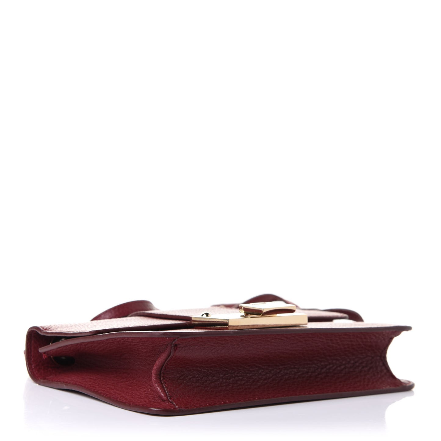 Grainy Pebbled Calfskin Rebel Crossbody Bag Pomerol