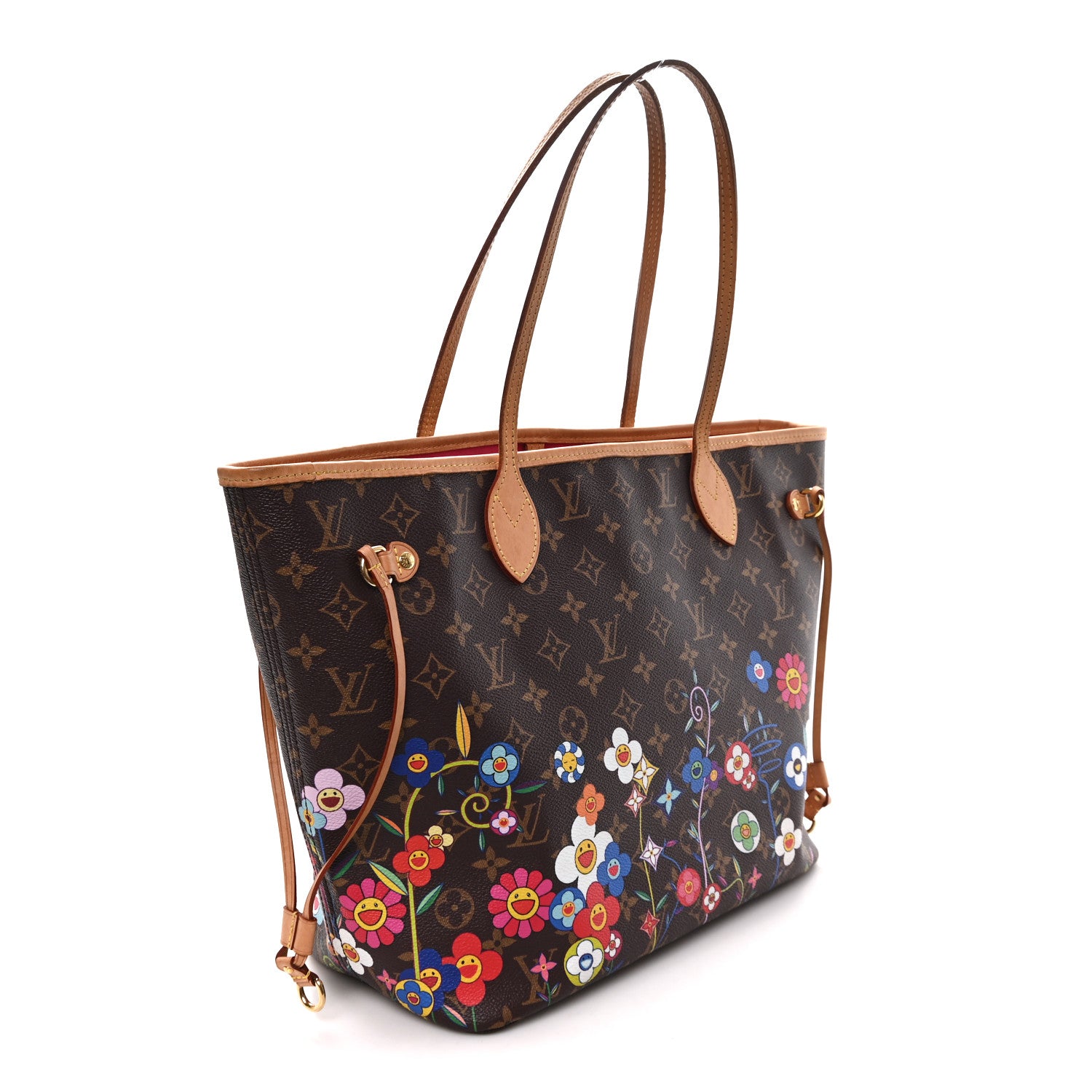 Louis Vuitton LV X TM Monogram Flowers Neverfull MM 3 of 10