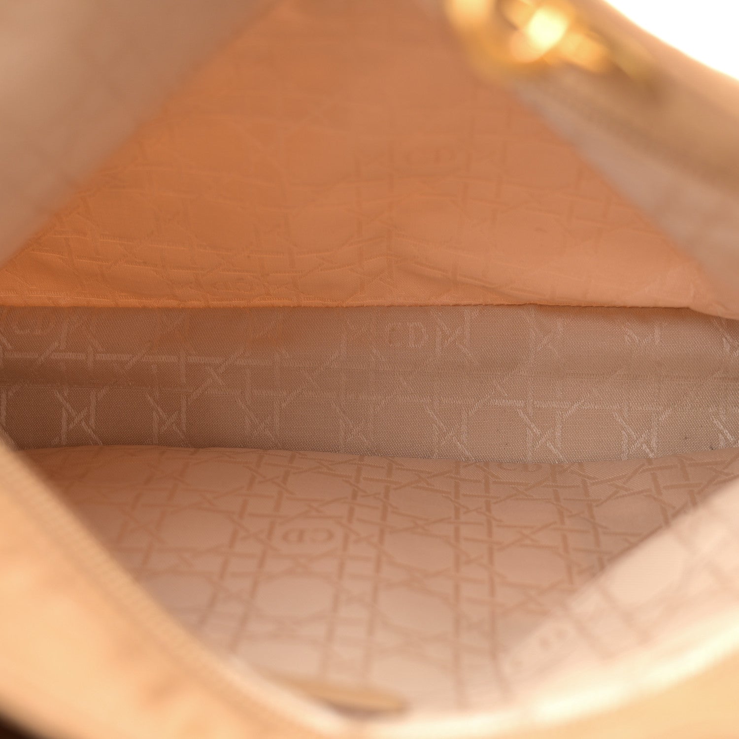 Christian Dior Nylon Cannage Large Lady Dior Tan 5 of 14