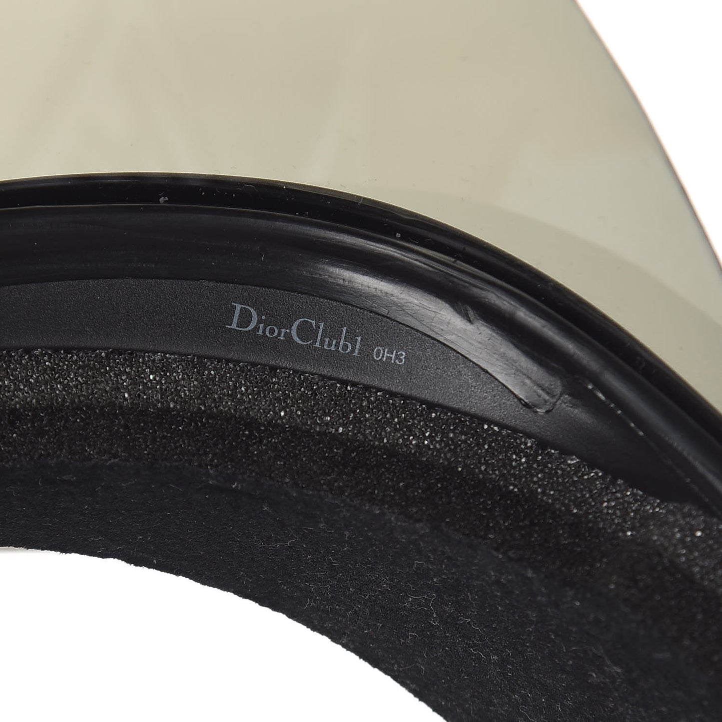 Mirrored DiorClub1 Sun Visor Black