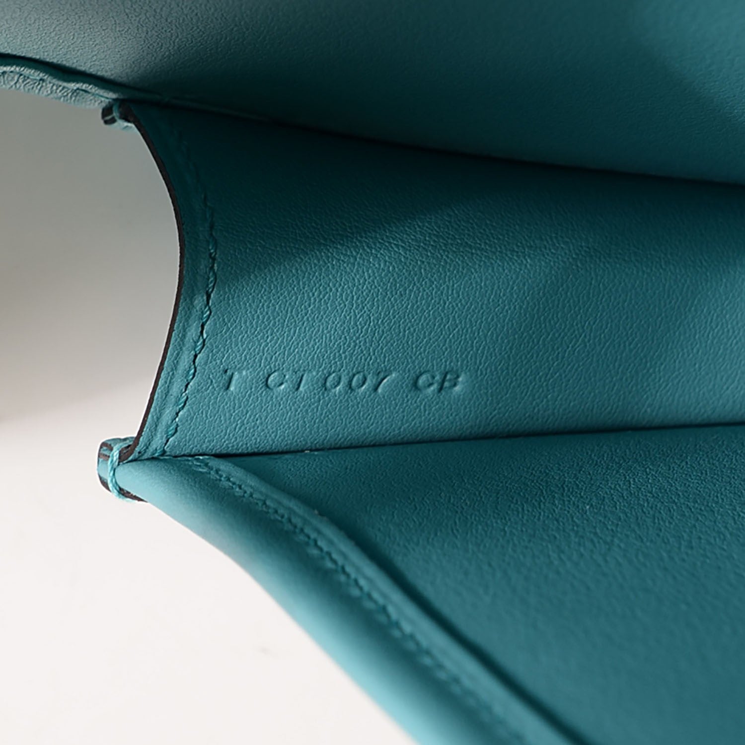 Hermes Tadelakt Jige Elan 29 Clutch Bleu Saint Cyr 9 of 10