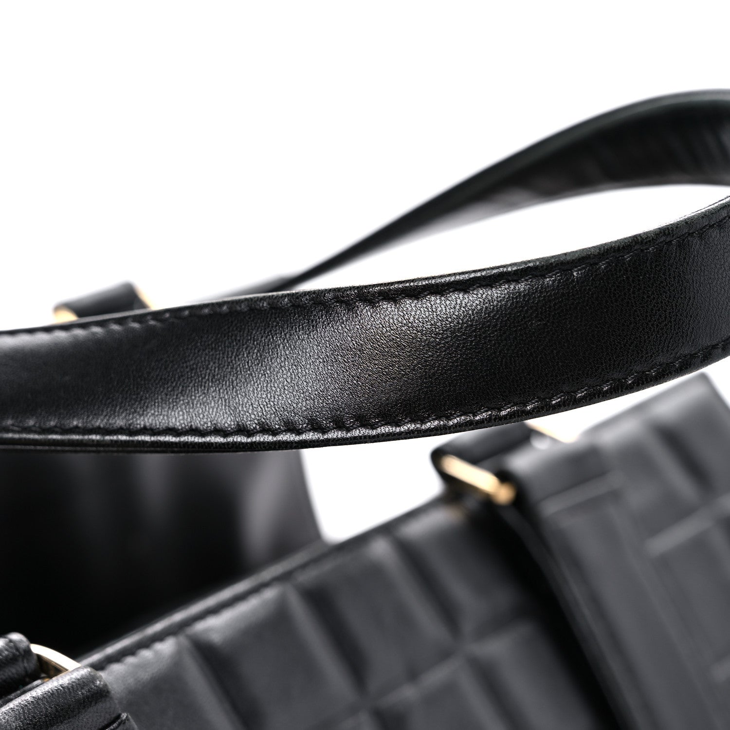 Chanel Lambskin Chocolate Bar Quilted Bag Black 21 of 24