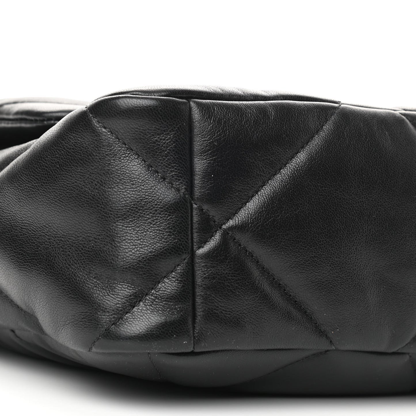 Lambskin Quilted Large Chanel 19 Flap Black