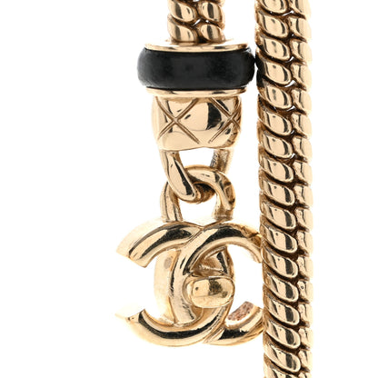 Chanel Lambskin CC Turnlock Necklace Gold Black 4 of 6