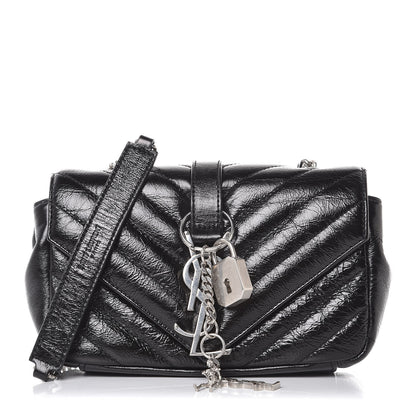 Saint Laurent Calfskin Matelassé Monogram Classic Baby Punk Chain Bag Black 1 of 7