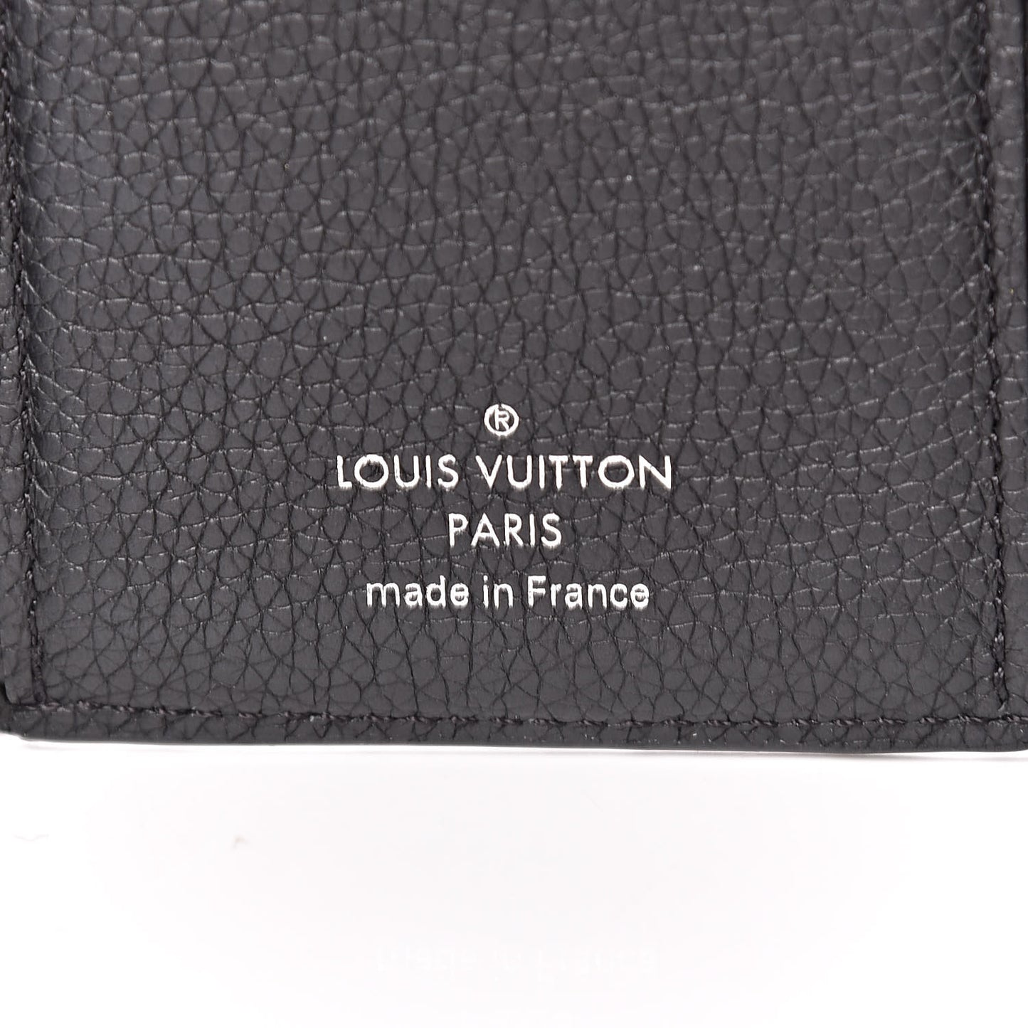 Soft Calfskin My Lockme Compact Wallet Black