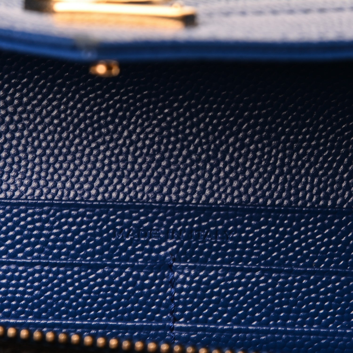 Saint Laurent Grain De Poudre Matelasse Chevron Monogram Wallet Royal Blue 6 of 7