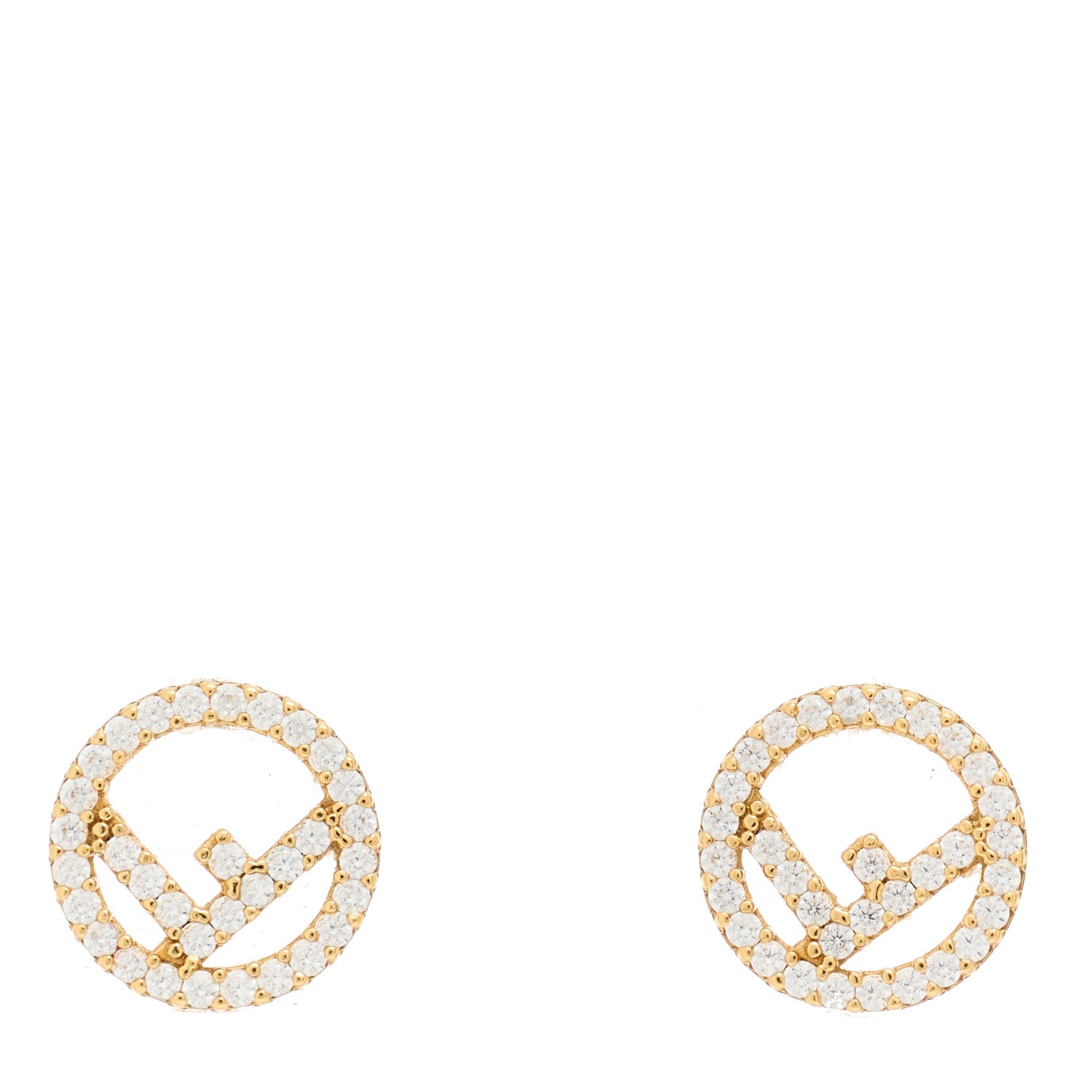 Fendi Metal Crystal F is Fendi Earrings Gold 1 of 5