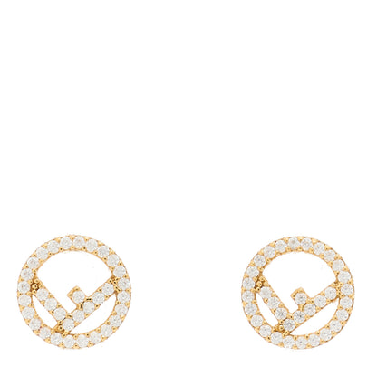 Fendi Metal Crystal F is Fendi Earrings Gold 1 of 5