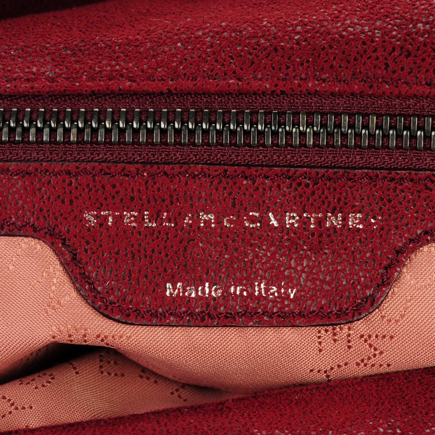Shaggy Deer Falabella Fold Over Tote Wine