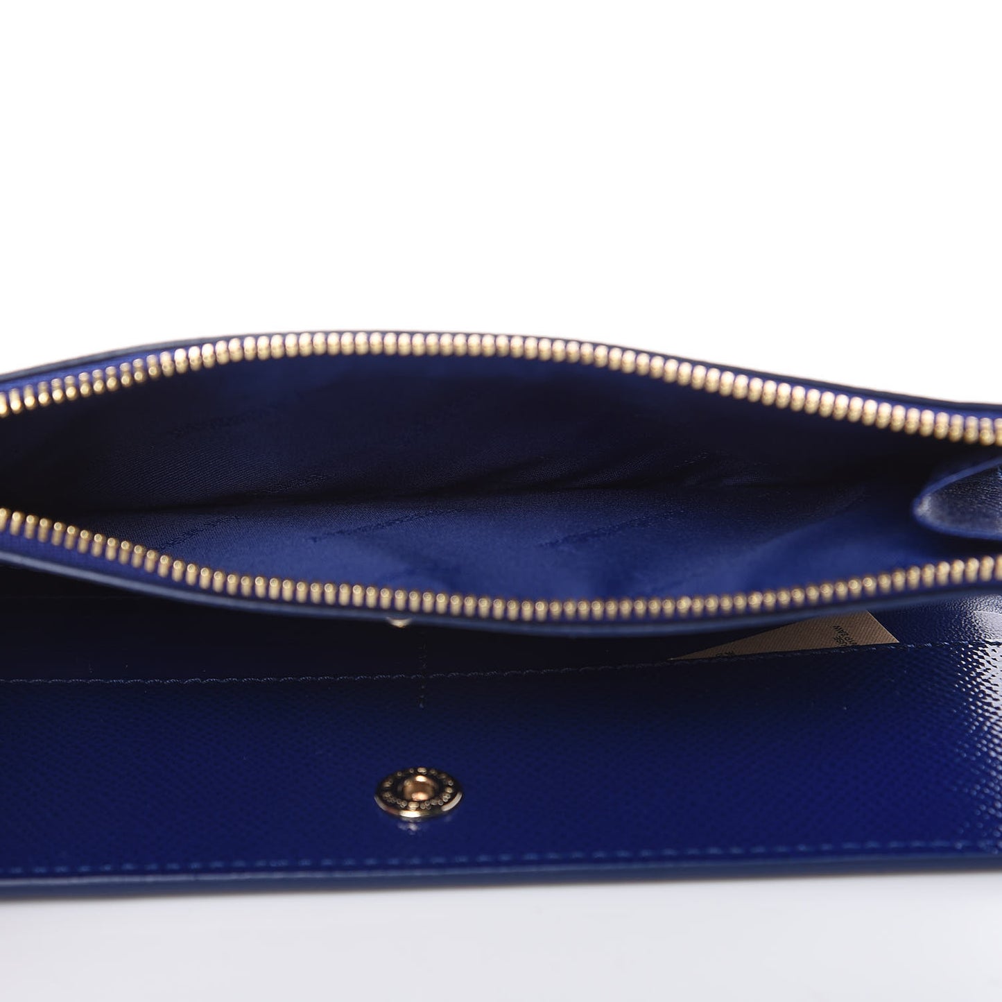 Patent Constantine Continental Wallet Blue