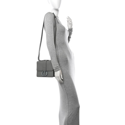 Christian Dior Ultra Matte Grained Calfskin 30 Montaigne Flap Bag Grey 2 of 10