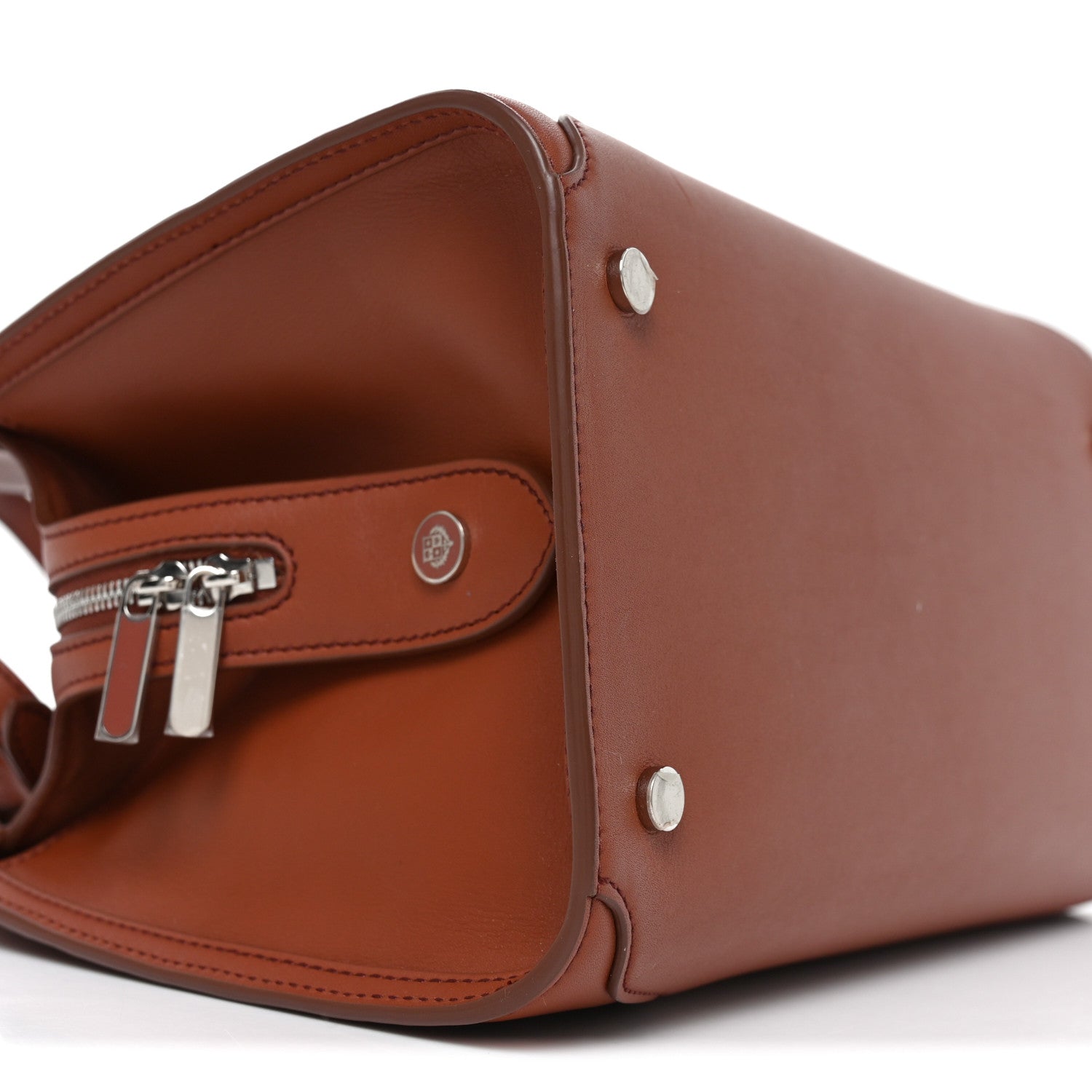 Loro Piana Smooth Calfskin Medium Sesia Kummel 9 of 10