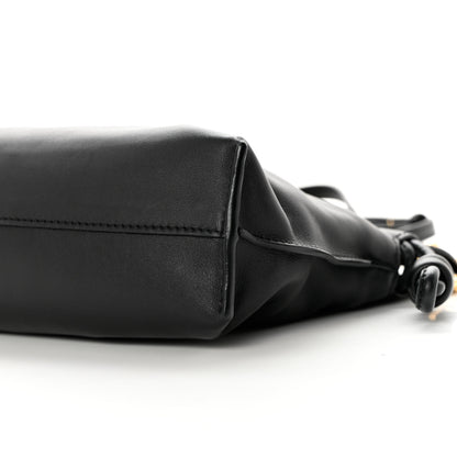Loewe Nappa Calfskin Mini Flamenco Knot Clutch With Chain Black 8 of 9