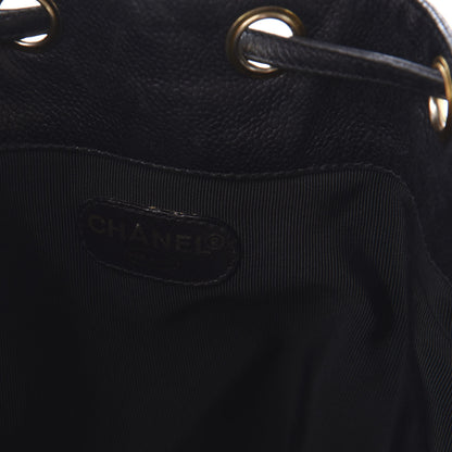Chanel Caviar CC Drawstring Shoulder Bag Black 8 of 12