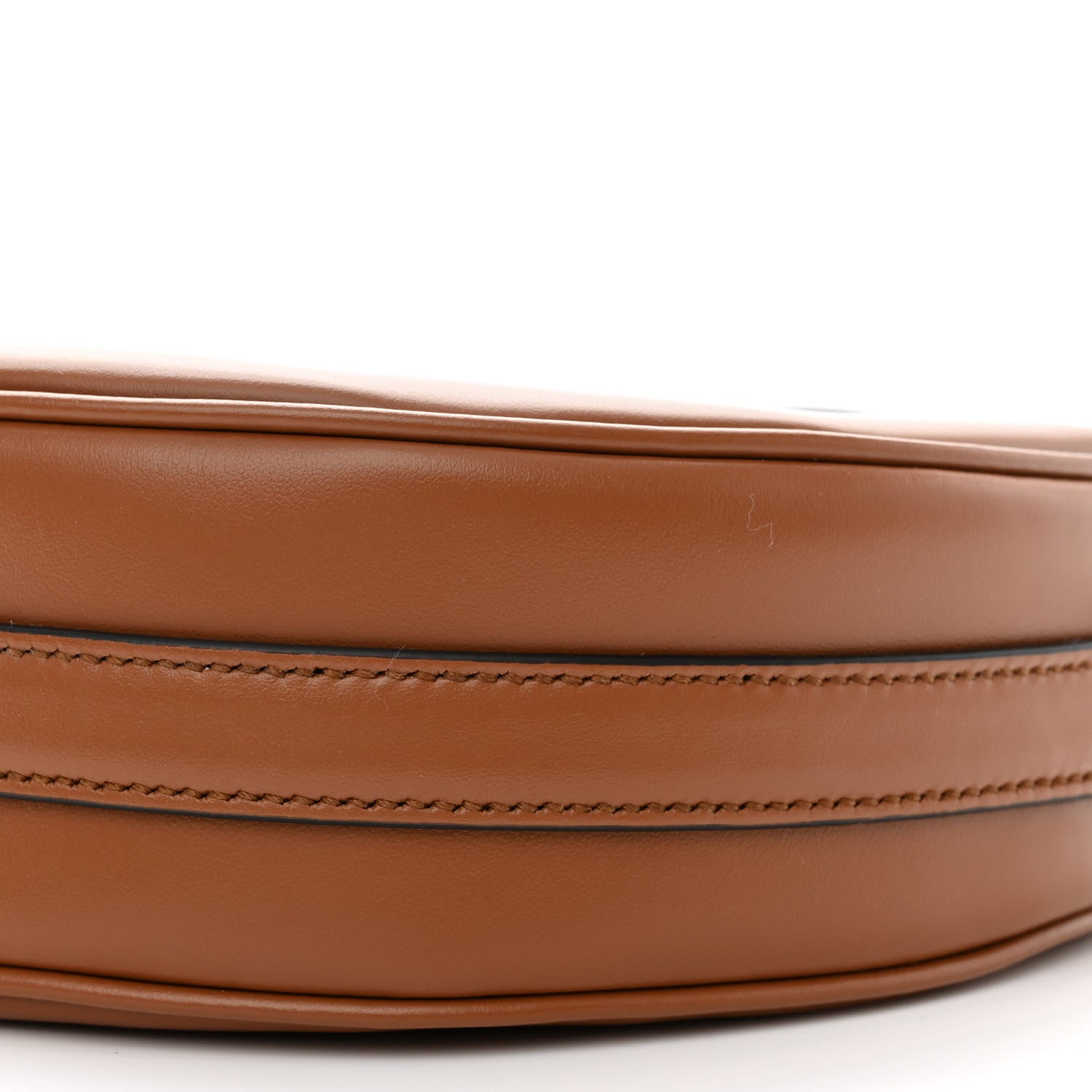 Prada Soft Calfskin Arque Shoulder Bag Cognac 11 of 11