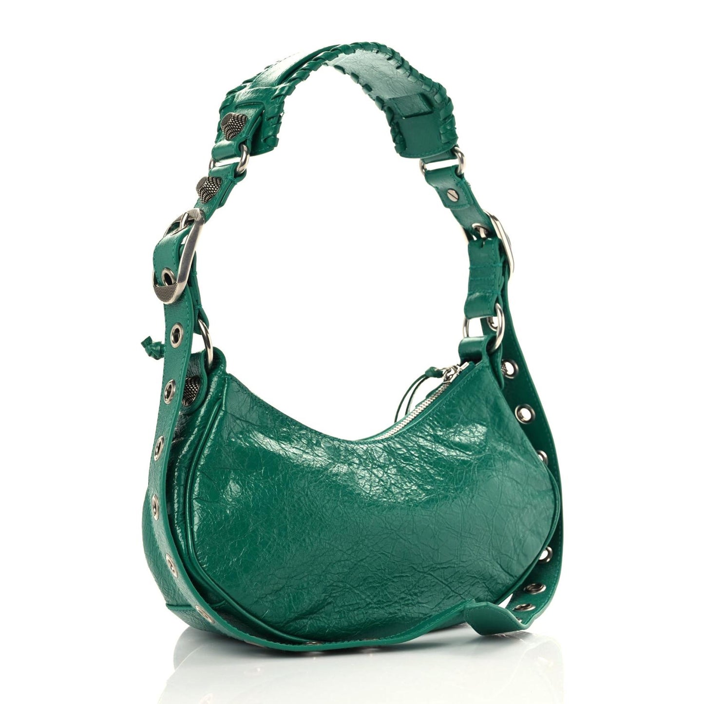 Agneau Arena XS Le Cagole Shoulder Bag Jade