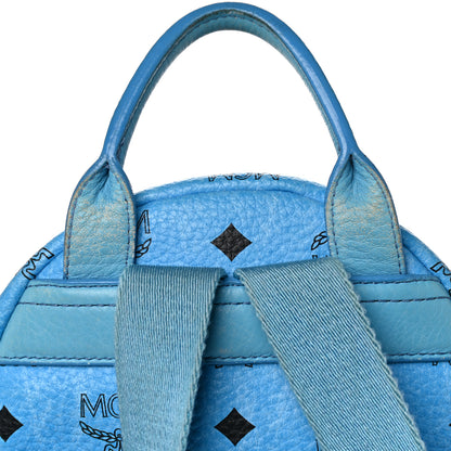 MCM Visetos Mini Stark Backpack Blue 15 of 21