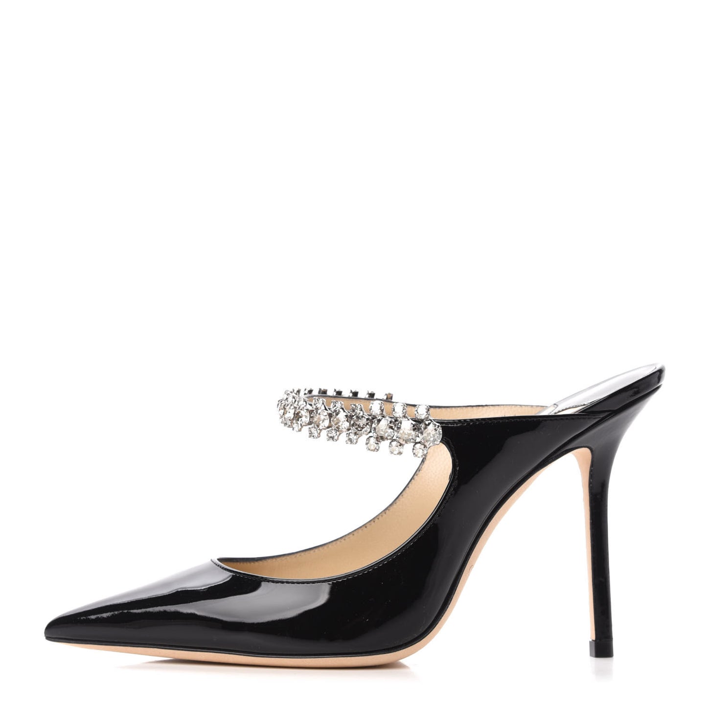 Patent Crystal Bing 100 Pumps 36 Black