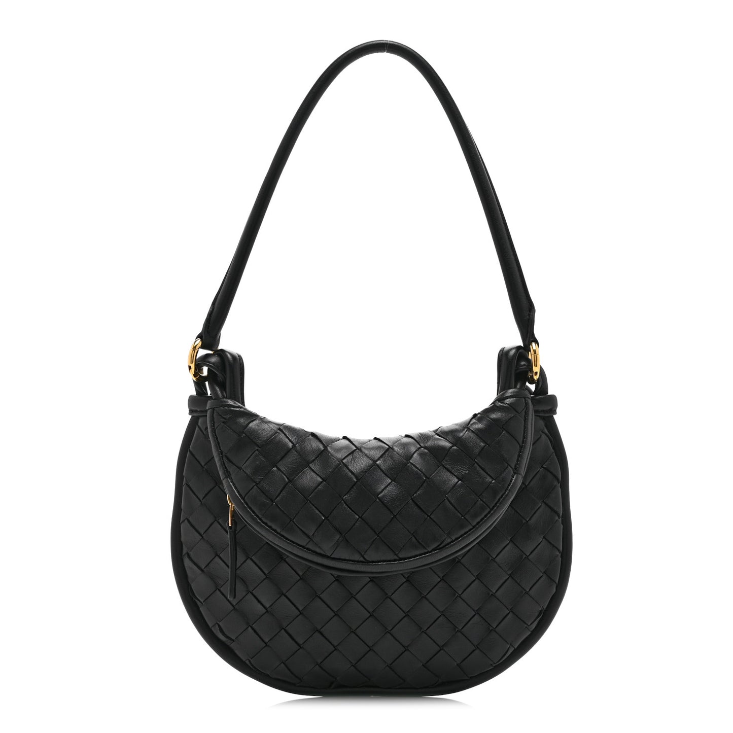 Nappa Intrecciato Small Gemelli Black