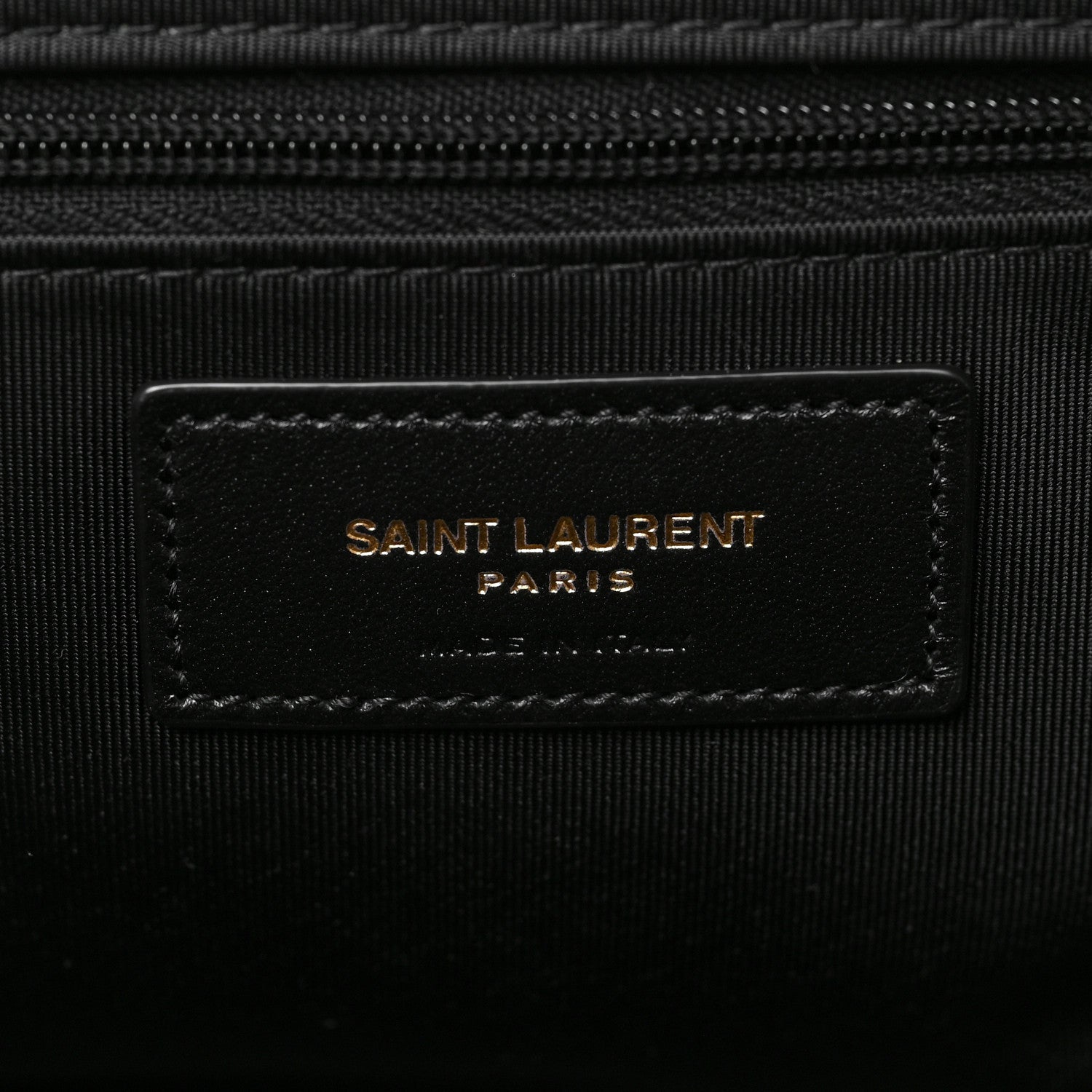 Saint Laurent Lambskin Quilted Gaby Vanity Case Black 6 of 6